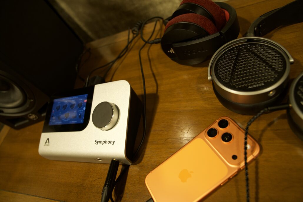 iPhone 17 Pro in Cosmic Orange with Symphony Desktop