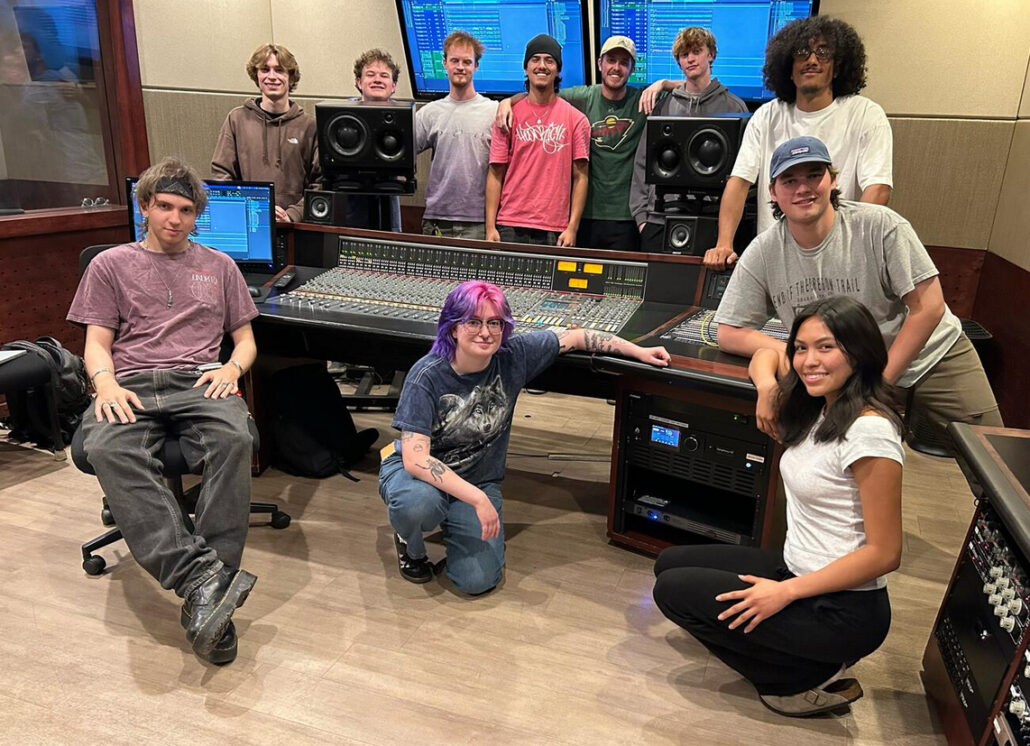 CRAS students stunting with the new Studio F Interface: Symphony MKII